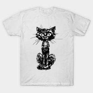 Black cat T-Shirt